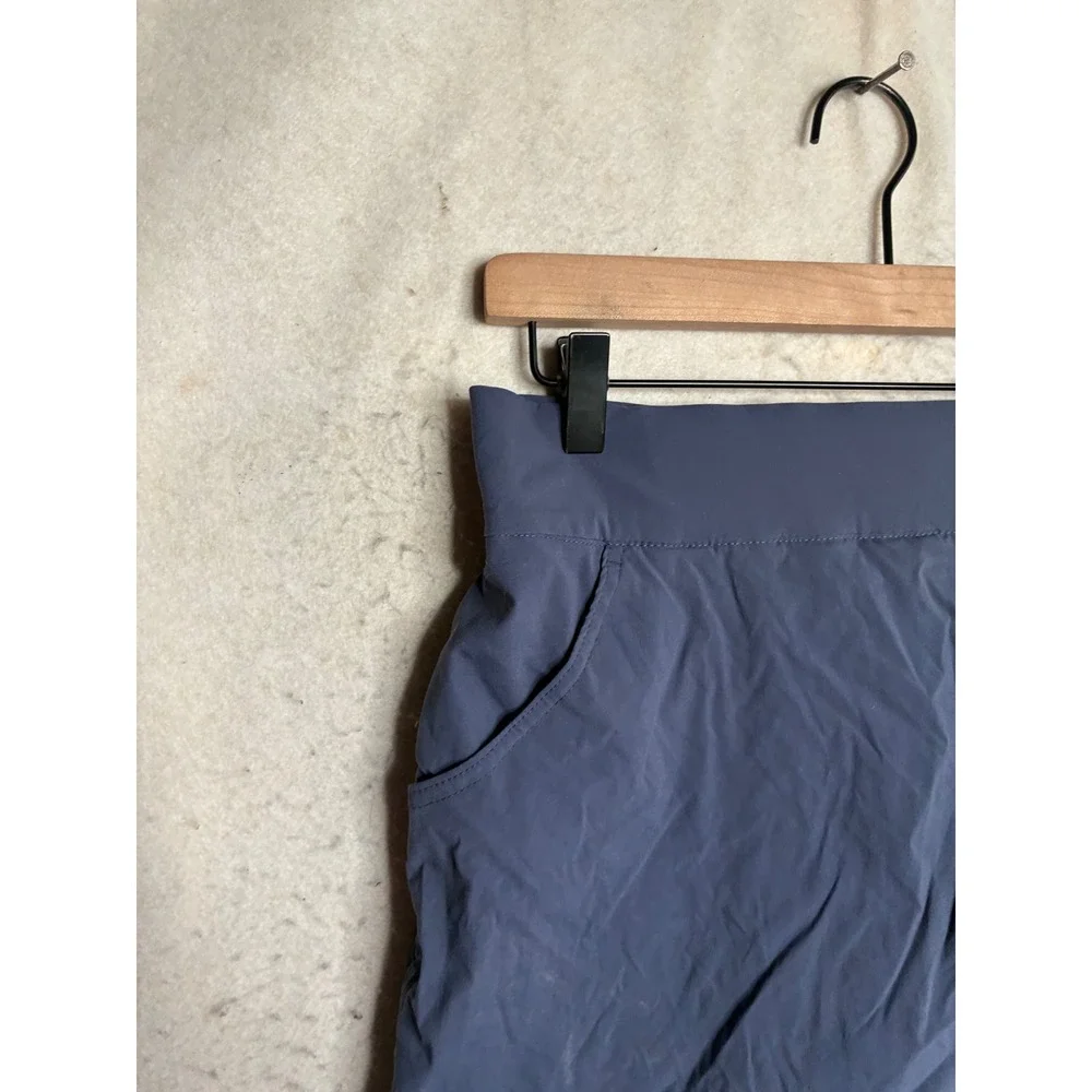 Columbia Blue Gray Cinch Side Active Skort Large XK3835 Hiking Golf Skirt